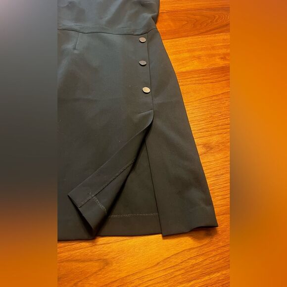 H&M Dress Dark Green Sleeveless Classic Pencil - Picture 3 of 7